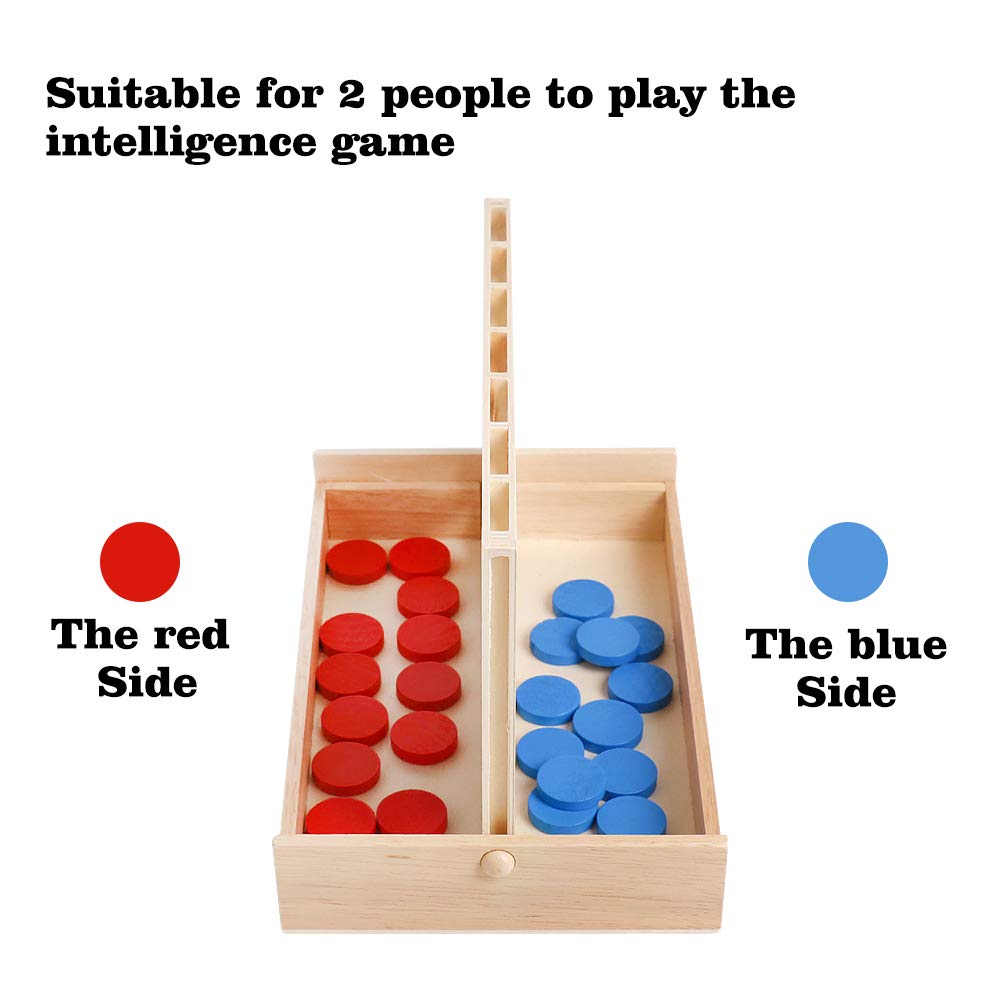 Jeux de société en bois 10,16 cm, Jeux pour les voyages Jeux de société Pliable Classique