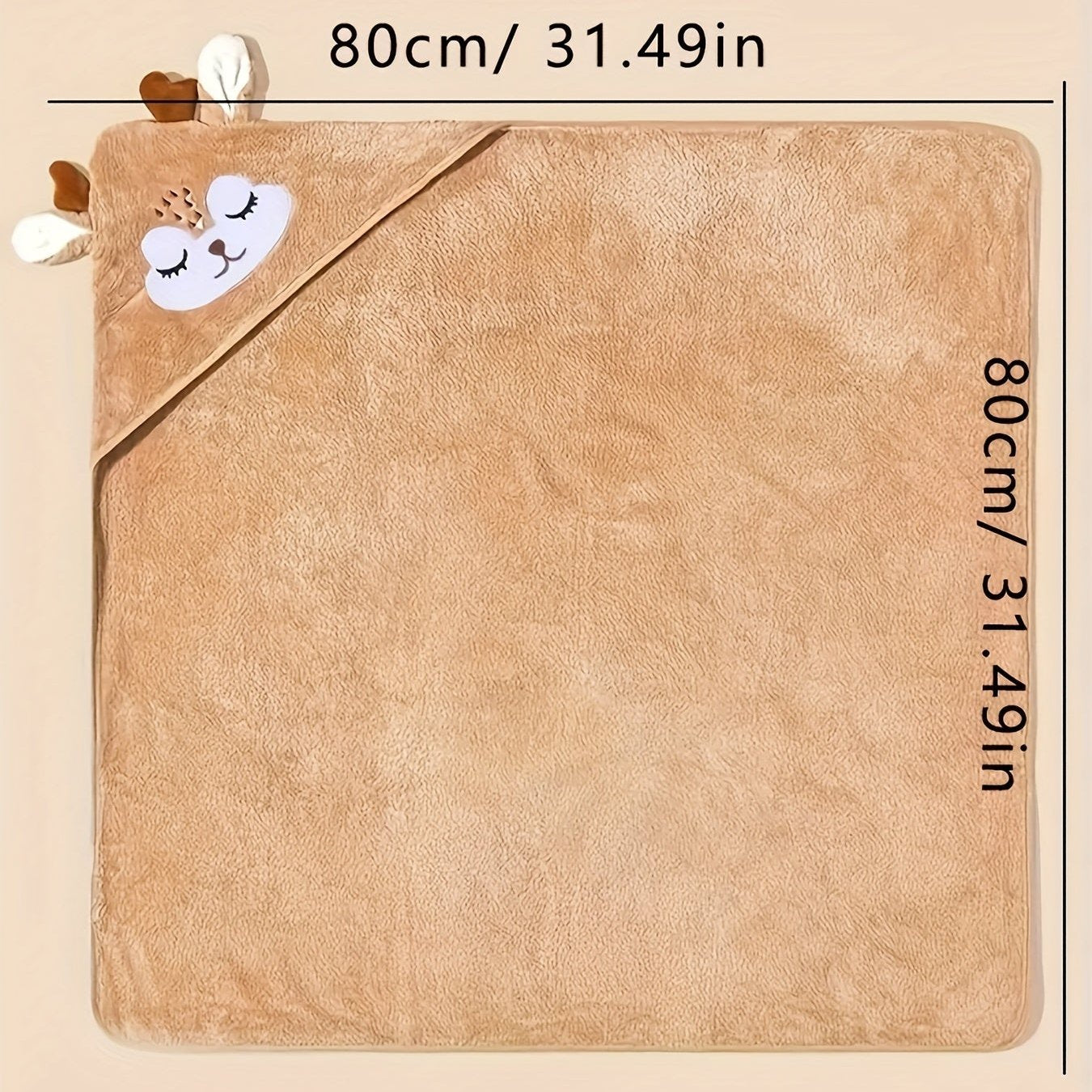 Serviette à capuche, couverture pour bébé garçon à motif cerf de Noël, Lot de 2 - Couverture de bain mignonne et portable, vêtements de maison adorables et confortables