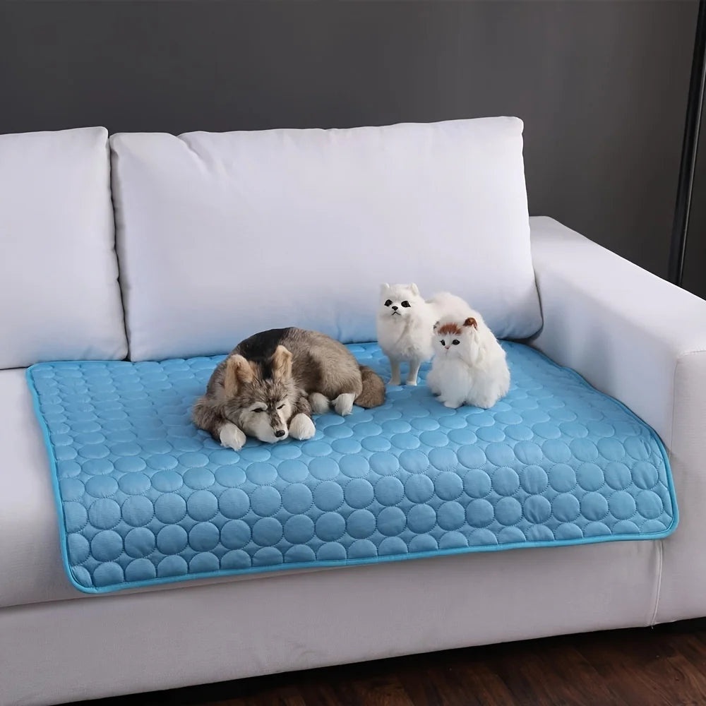 Tapis Polymères rafraîchissants pour animaux de compagnie, lit extra large pour petits et grands chiens, accessoires pour animaux de compagnie, couverture durable pour chat, canapé, coussin de glace, été