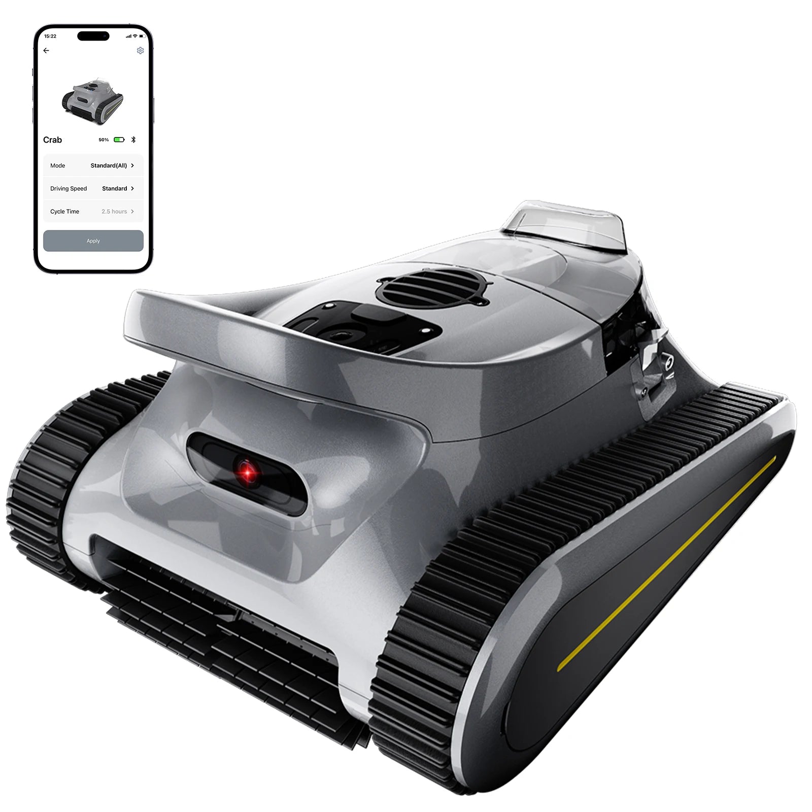 Robot aspirateur de piscine sans fil Seauto : escalade murale 180 W aspiration puissante pour piscines hors sol et creusées jusqu'à 180m2