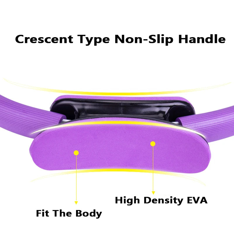 Anneau de Yoga et Fitness pour Femme, Accessoire d'Entraînement Musculaire Professionnel, Pilates, Exercice à Domicile, 38cm