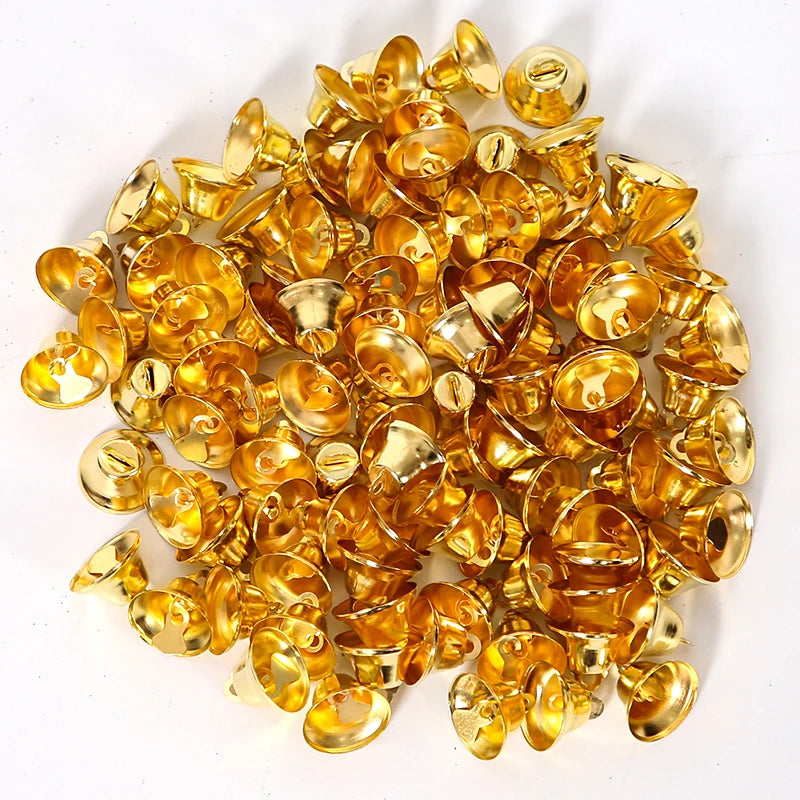 Mini cloches or argent, décoration de Noël