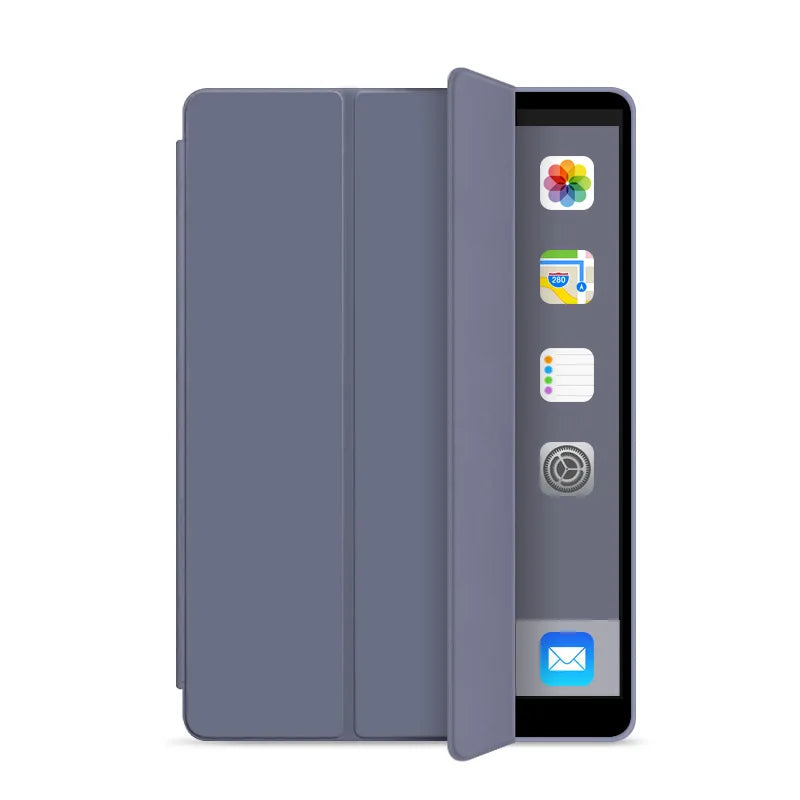 Coque iPad universelle 2026 – Protection antichoc multi-modèles avec rabat Tri-Fold et fonction auto veille
