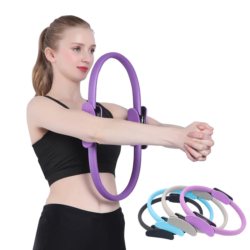 Anneau de Yoga et Fitness pour Femme, Accessoire d'Entraînement Musculaire Professionnel, Pilates, Exercice à Domicile, 38cm