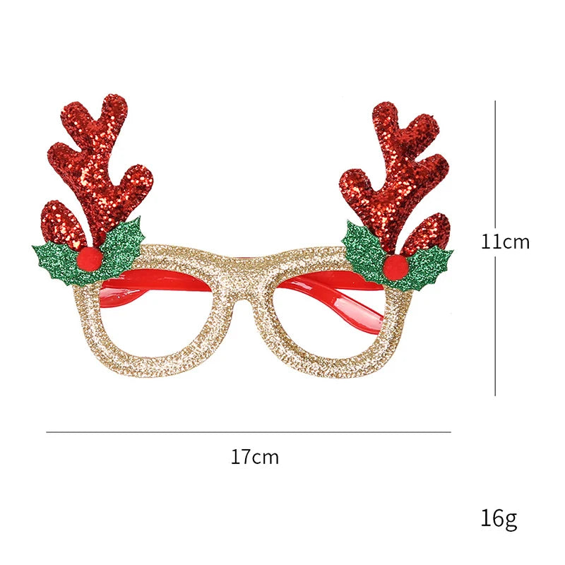 Lunettes de joyeux noël pour enfants et adultes, décoration de fête de noël, ornements de décoration