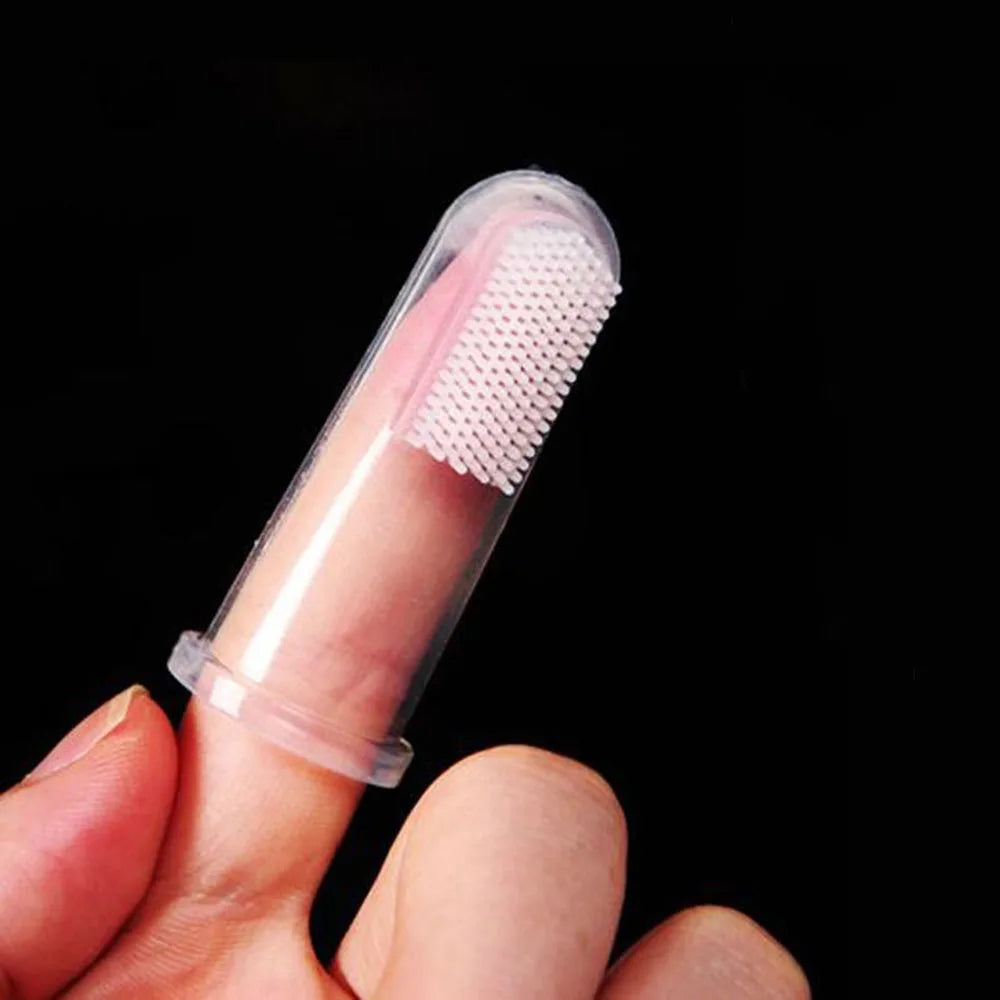 Brosse à dents en Gel de silice Super doux pour animaux de compagnie, accessoire de nettoyage buccal pour chiens, chats, mauvaise haleine, tartre, outil de soins dentaires