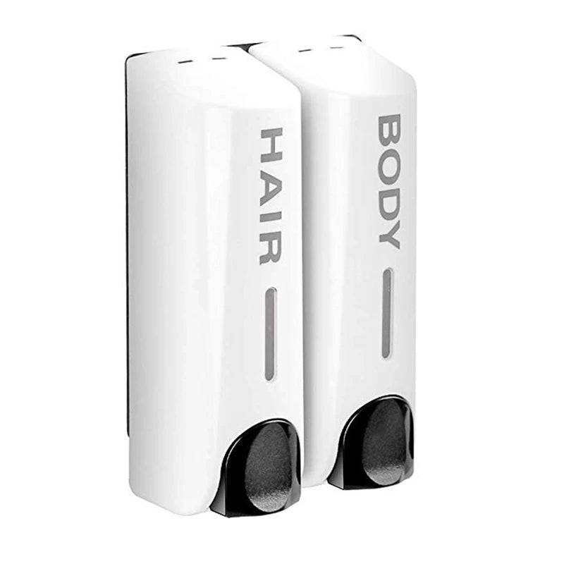 350ml Wall Mounted Soap Dispenser – single, double or triple, practical design for bathroom and shower