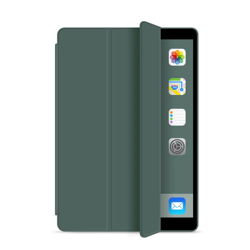 Coque iPad universelle 2026 – Protection antichoc multi-modèles avec rabat Tri-Fold et fonction auto veille