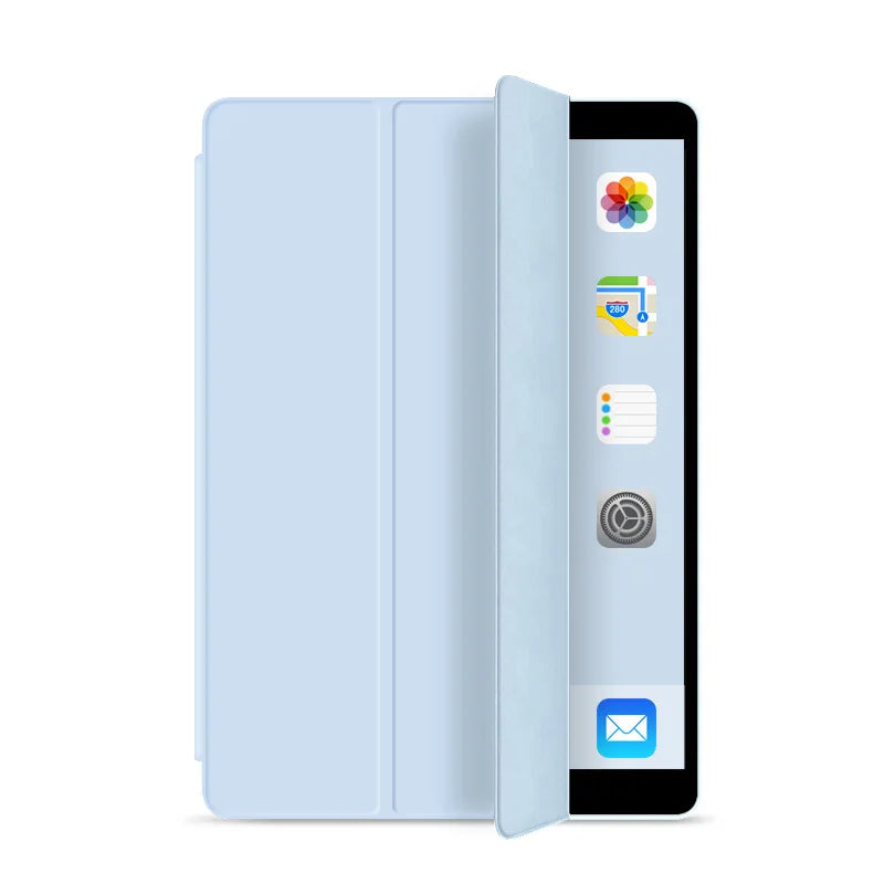 Coque iPad universelle 2026 – Protection antichoc multi-modèles avec rabat Tri-Fold et fonction auto veille