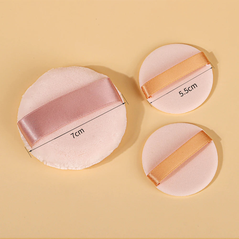 OVW Professional Round Face Body Foundation Powder Sponge Portable Soft Cosmetic Makeup Sponge