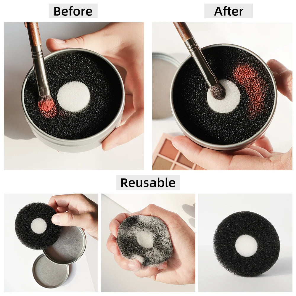 OVW Trockenreinigungsbox, doppelt verwendbar, Farbentferner, Schwamm, Waschbürste, Reinigungsset