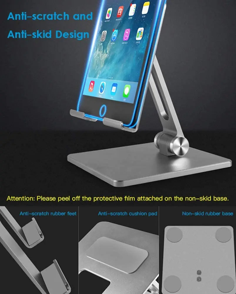 Support de téléphone Portable en alliage d'aluminium, Support de tablette de bureau, Support de téléphone Portable en métal pour iPhone iPad