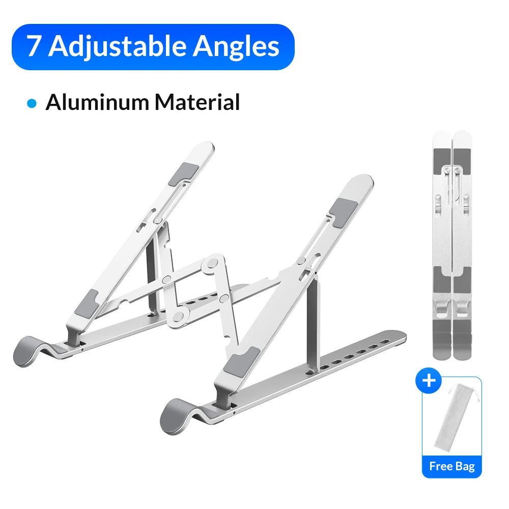 Support pour ordinateur Portable pliable ORICO, support pour ordinateur Portable réglable en aluminium support pour ordinateur, 7 Angles pour tablettes MacBook