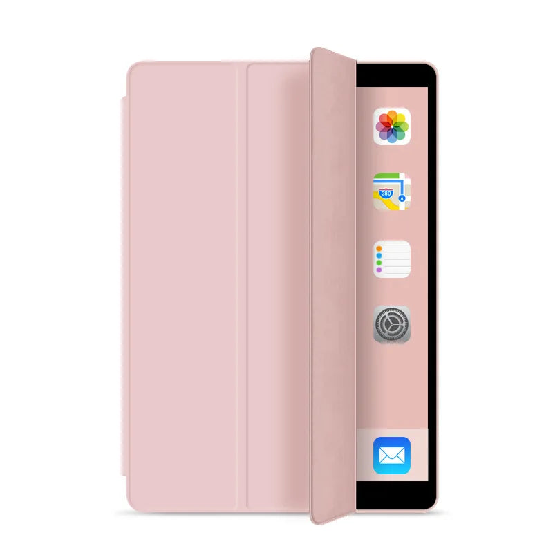 Coque iPad universelle 2026 – Protection antichoc multi-modèles avec rabat Tri-Fold et fonction auto veille