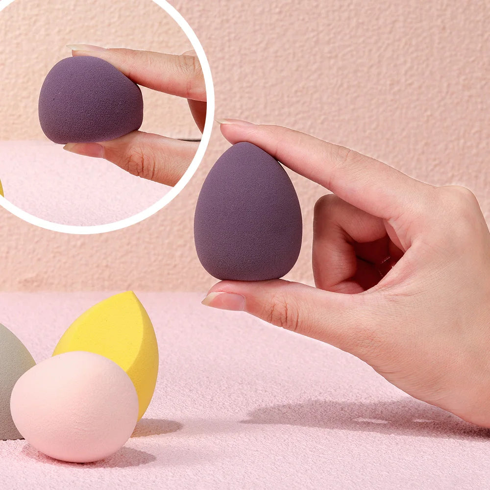 OVW Egg Shape Soft Makeup Sponge Novelty Cosmetic Beauty Foundation Blending Tool 4pcs