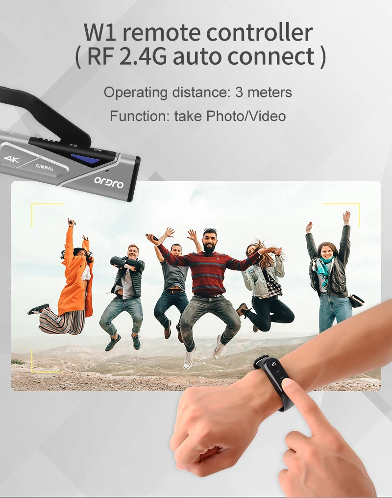 Télécommande W1 pour caméscope Ordro EP5 EP6PLUS EP7 EP8 M3 M5