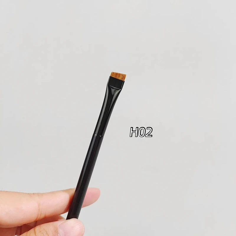 Pinceaux de maquillage professionnels pour les yeux LOYBJ, Eyeliner plat, brosse à sourcils angulaire, contour cosmétique, outils de maquillage Super fins