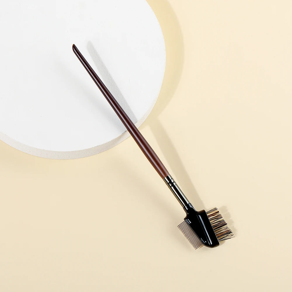 Peigne à cils 2 en 1 OVW, double usage, en acier inoxydable, en Fibre, outil de maquillage, cosmétique