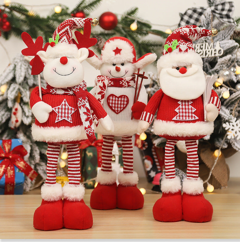 Grandes poupées de décorations de Noël pour enfants, ornements d'arbre de Noël