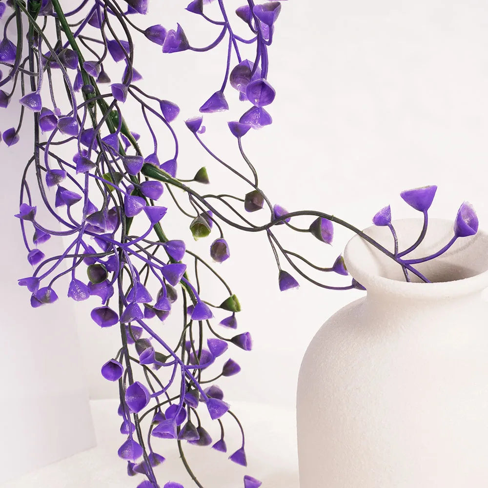 Artificial Eucalyptus Rattan Plant, Potted Green Plant, for Home, Garden, Indoor, Outdoor Wall Shelf.