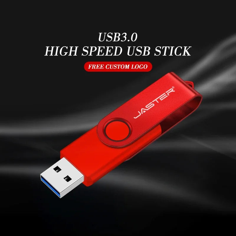Mini clé USB 3.0 haute vitesse, clé USB rotative, disque U 32 Go, 64 Go, 128 Go