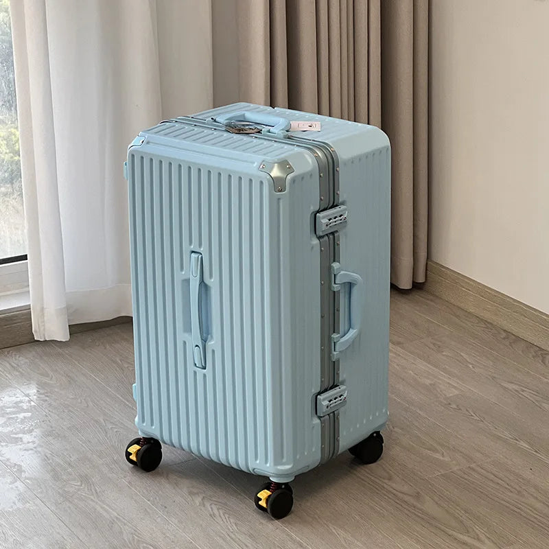 Valise large poignée pour voyage SUSHIMU – hommes et femmes, bagage à main, PC + ABS, 24, 26, 28 et 30 pouces