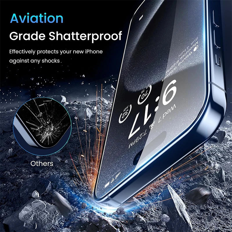 Verre Trempé Anti-espion + 1 coque de téléphone – Pack protection complet iPhone