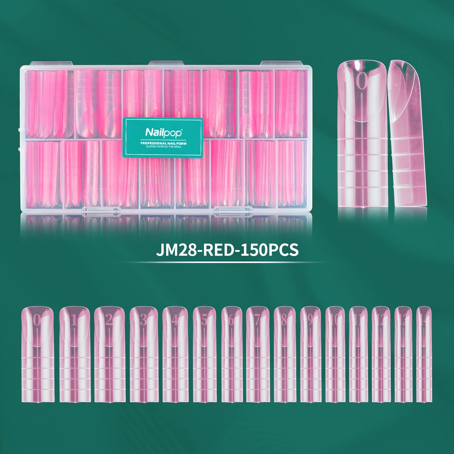 Formes d’ongles français double forme, 360 pièces, 6 styles uniques