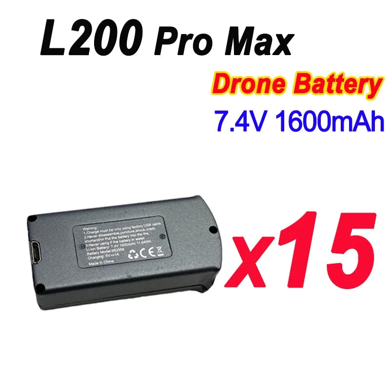 Batterie originale LYZRC L200 PRO MAX 4K 7.4V 1600mAh pour Drone