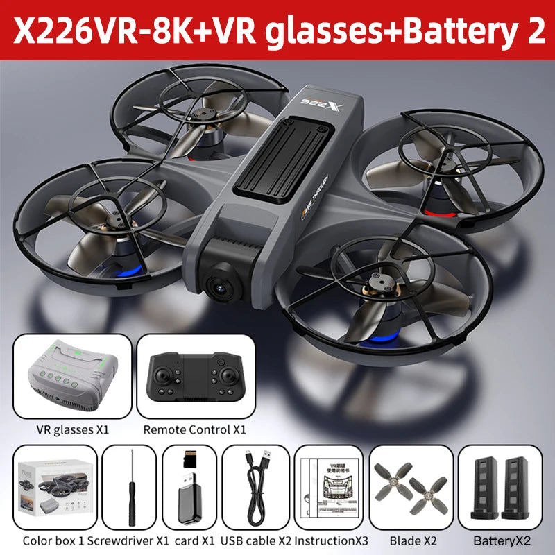 Mini Drone X226/X226VR Drones 4K professionnel Xiaomi Mijia Drone quadrirotor