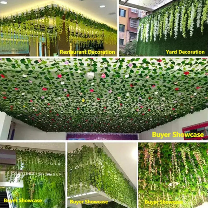 Artificial Plants, Artificial Ivy Leaves for Decoration, Indoor/Outdoor