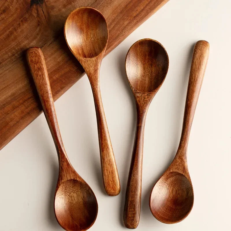 Cuillère à Riz Sec en Bois Foncé, Ustensiles de Cuisine