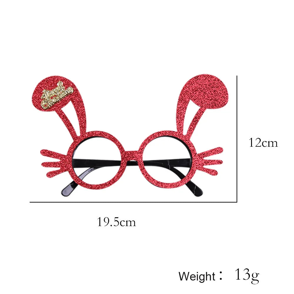 Lunettes de Noël Fantaisie – Montures Père Noël, Bonhomme de Neige & Bois | Crazy Party