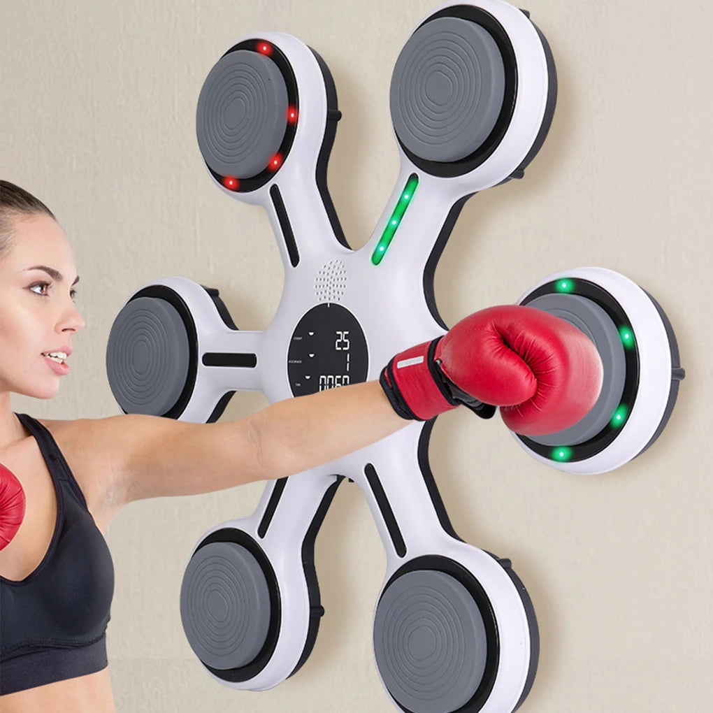 Machine de boxe musicale intelligente Bluetooth Portable – Cible murale, équipement d'entraînement physique pour enfants et adultes