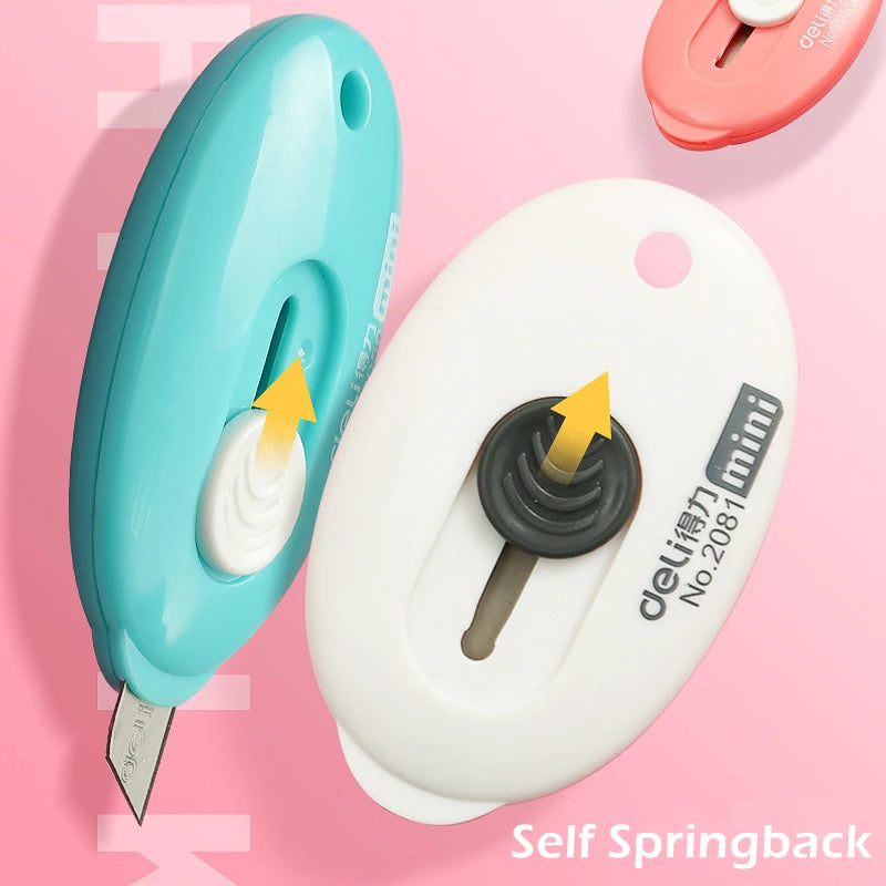 Mini Cutter, coupe-papier narportable, couteau utilitaire rétractable, boîte ouverte, artisanat, outil de bricolage, école, maison, bureau