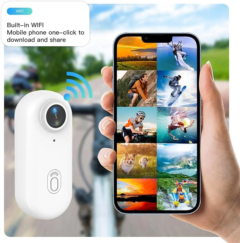 Mini caméra sport 4K WiFi UHD – Caméra d’action compacte poche