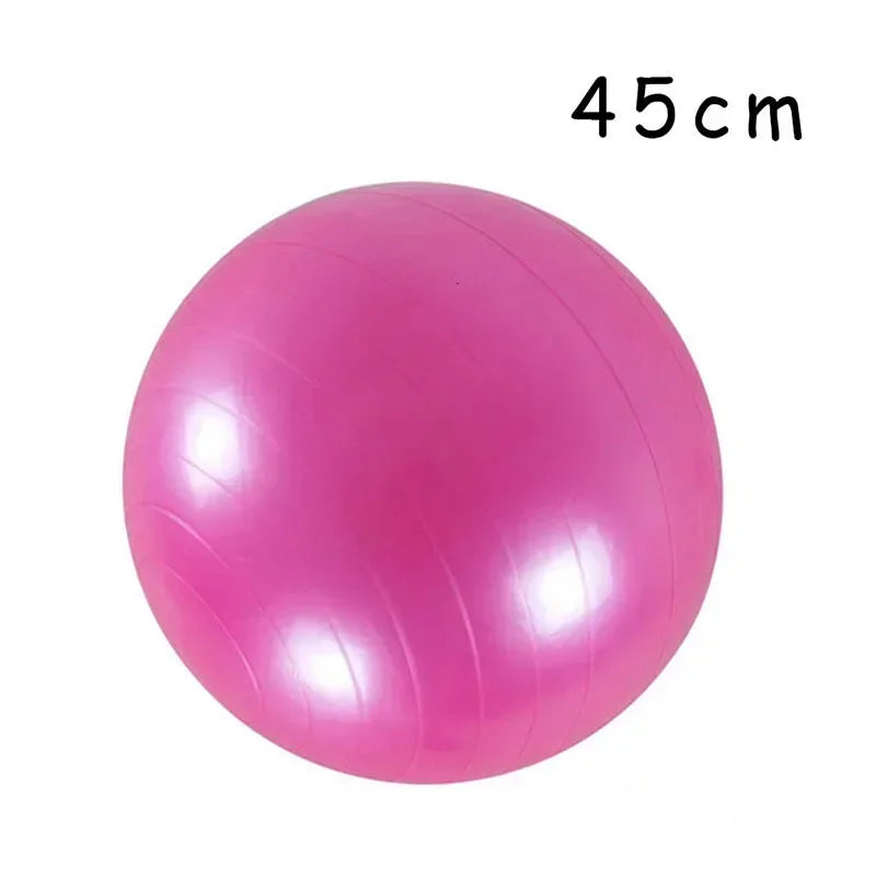 Ballon de yoga gonflable en PVC de 45 à 85 cm, grand ballon d'exercice épais pour la gym, le fitness, le pilates et l'équilibre
