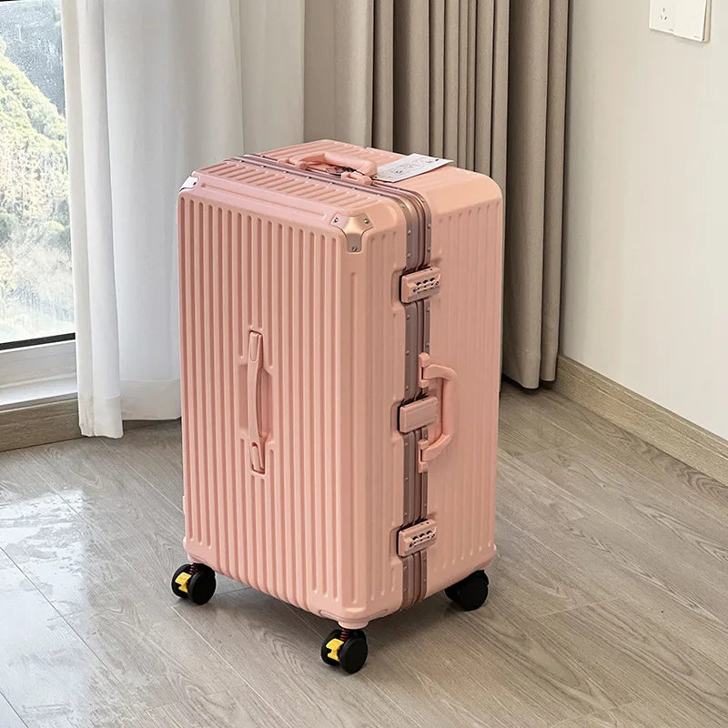 Valise large poignée pour voyage SUSHIMU – hommes et femmes, bagage à main, PC + ABS, 24, 26, 28 et 30 pouces
