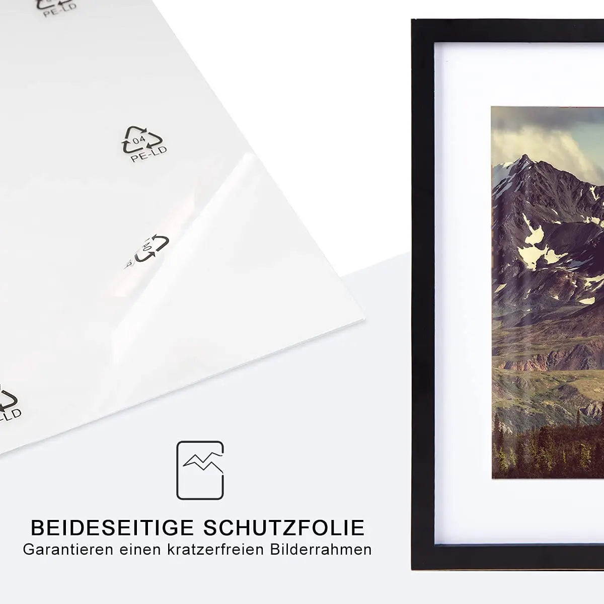 Cadre Nordique en Bois pour Photo Murale, Décoration de la Maison