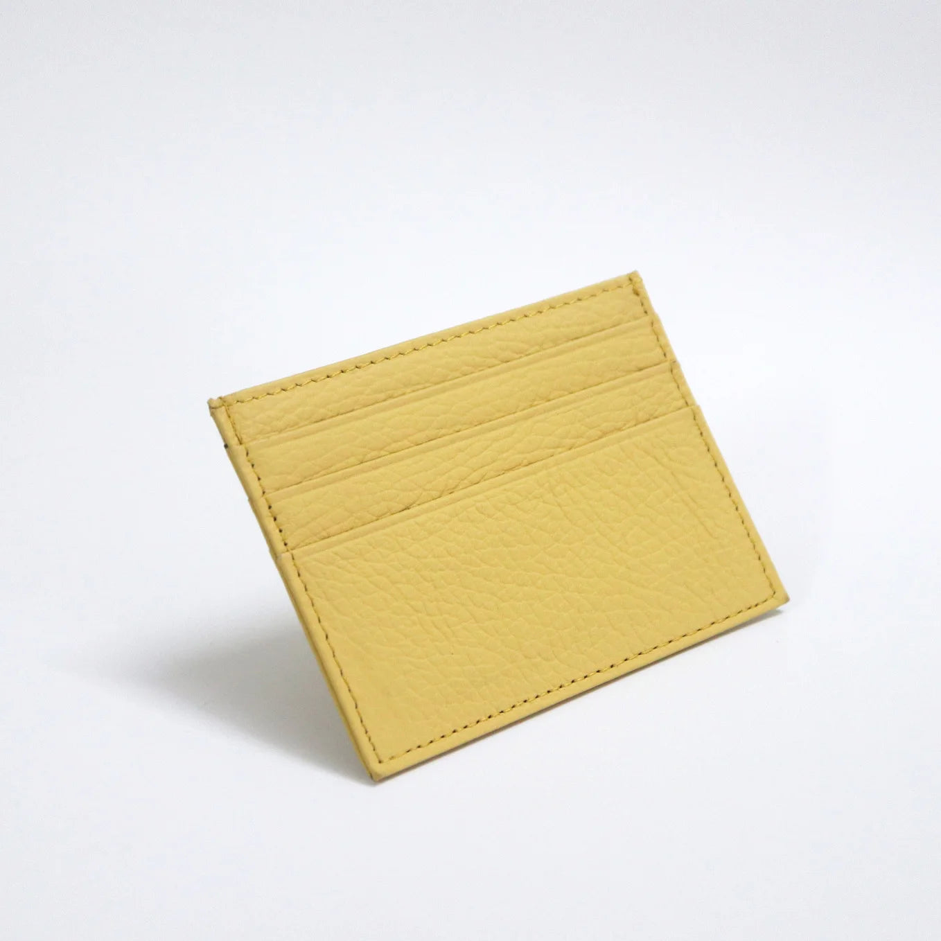 Porte-cartes de crédit en cuir avec initiales personnalisées, portefeuille mince, monogramme