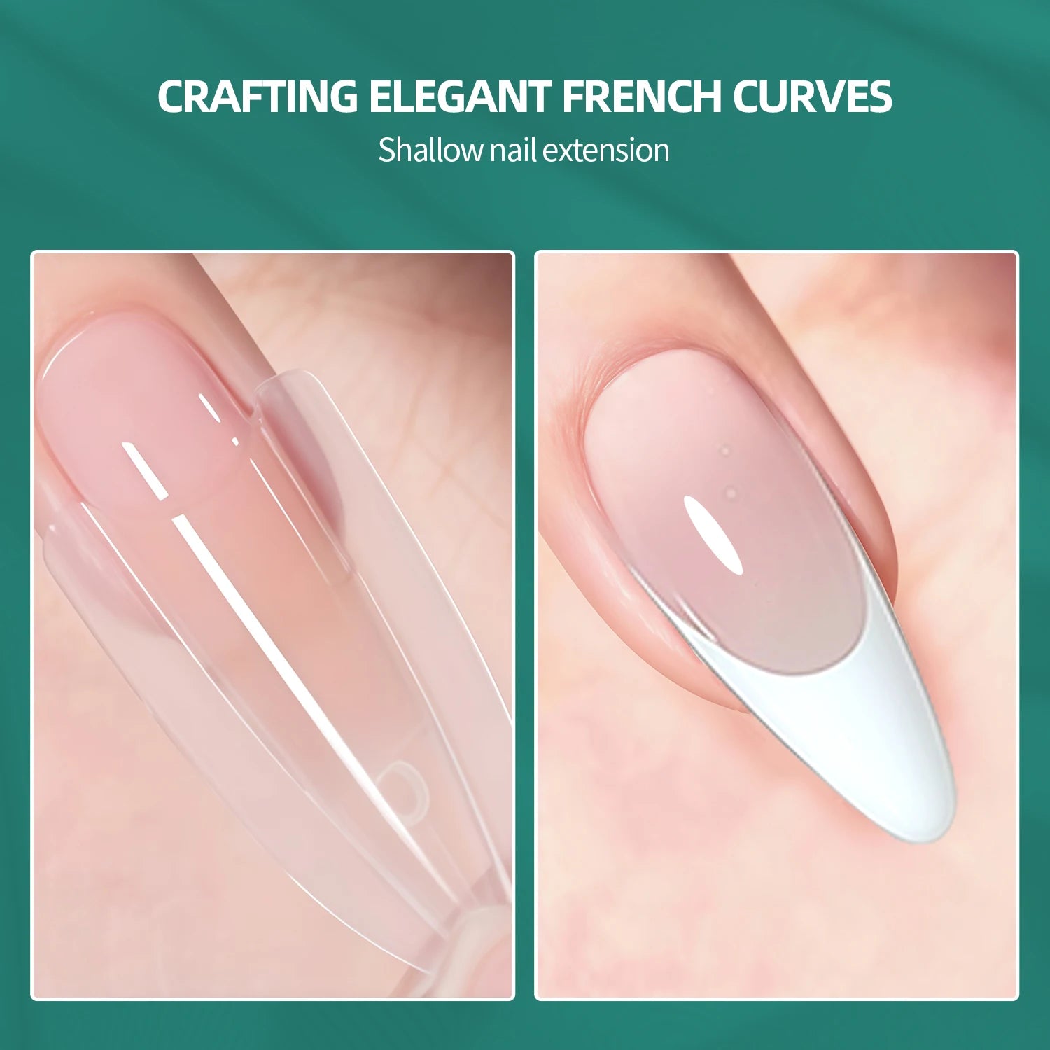Formes doubles pour ongles, réutilisables, pointes claires, manucure française, Gel/Polygel/Acrylique, 70/140 pièces
