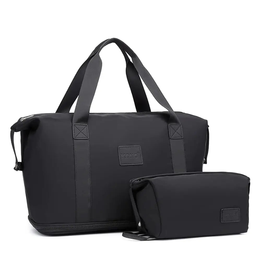 KONO Sac cosmétique étanche 36L, sac de sport et bagage à main pour femme et homme