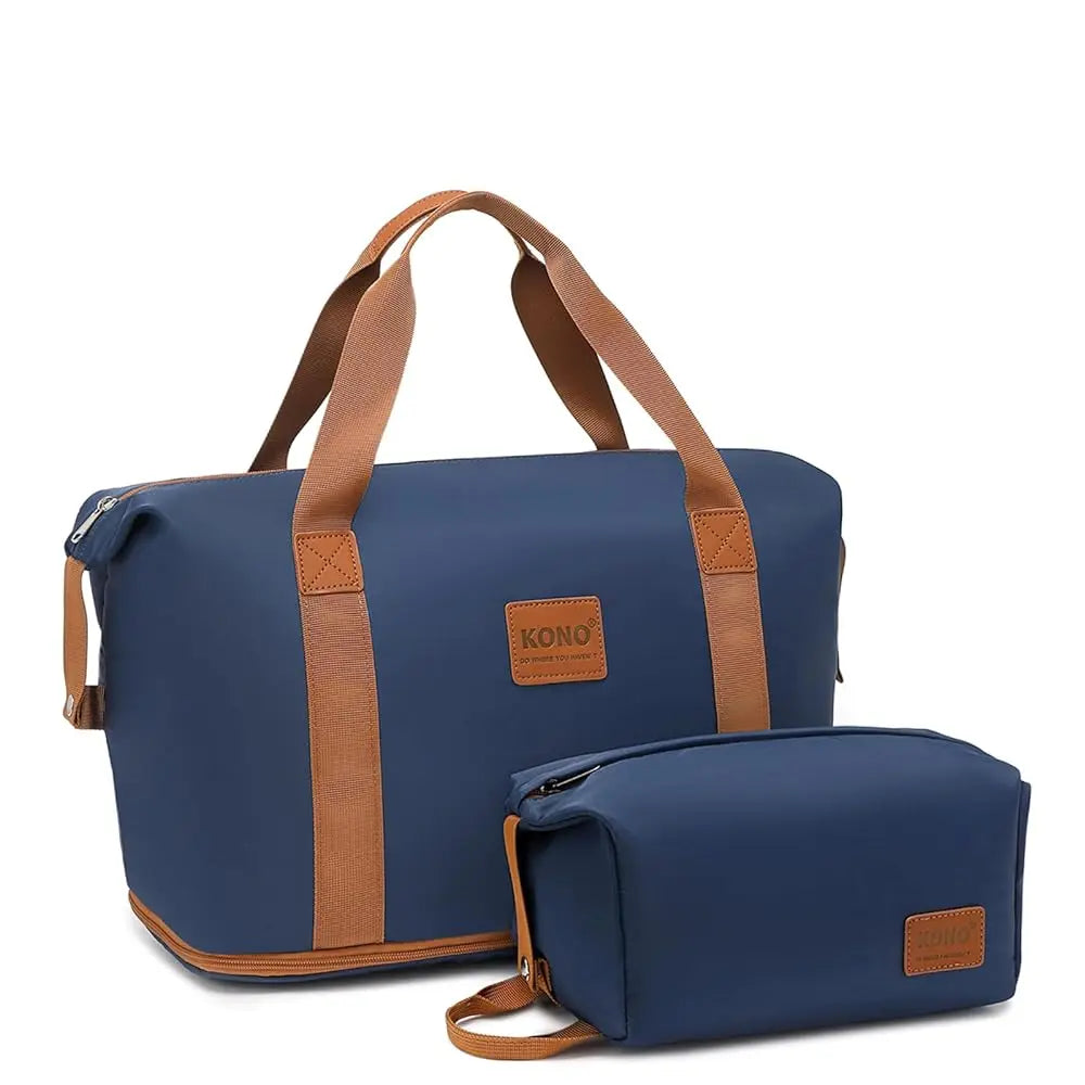 KONO Sac cosmétique étanche 36L, sac de sport et bagage à main pour femme et homme