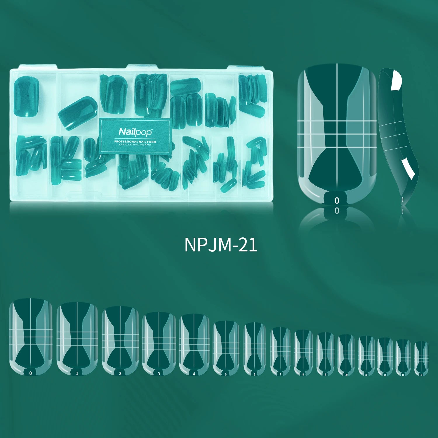 Effet Manucure Française Rapide, Réutilisables - Nailpop Formes Doubles pour Ongles 150 pièces