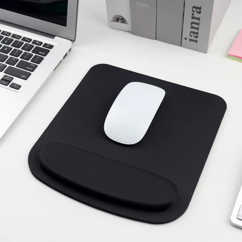 Tapis de souris de jeu d'ordinateur ergonomique, sous-tapis de poignet solide, tapis de souris confortables, accessoires de bureau