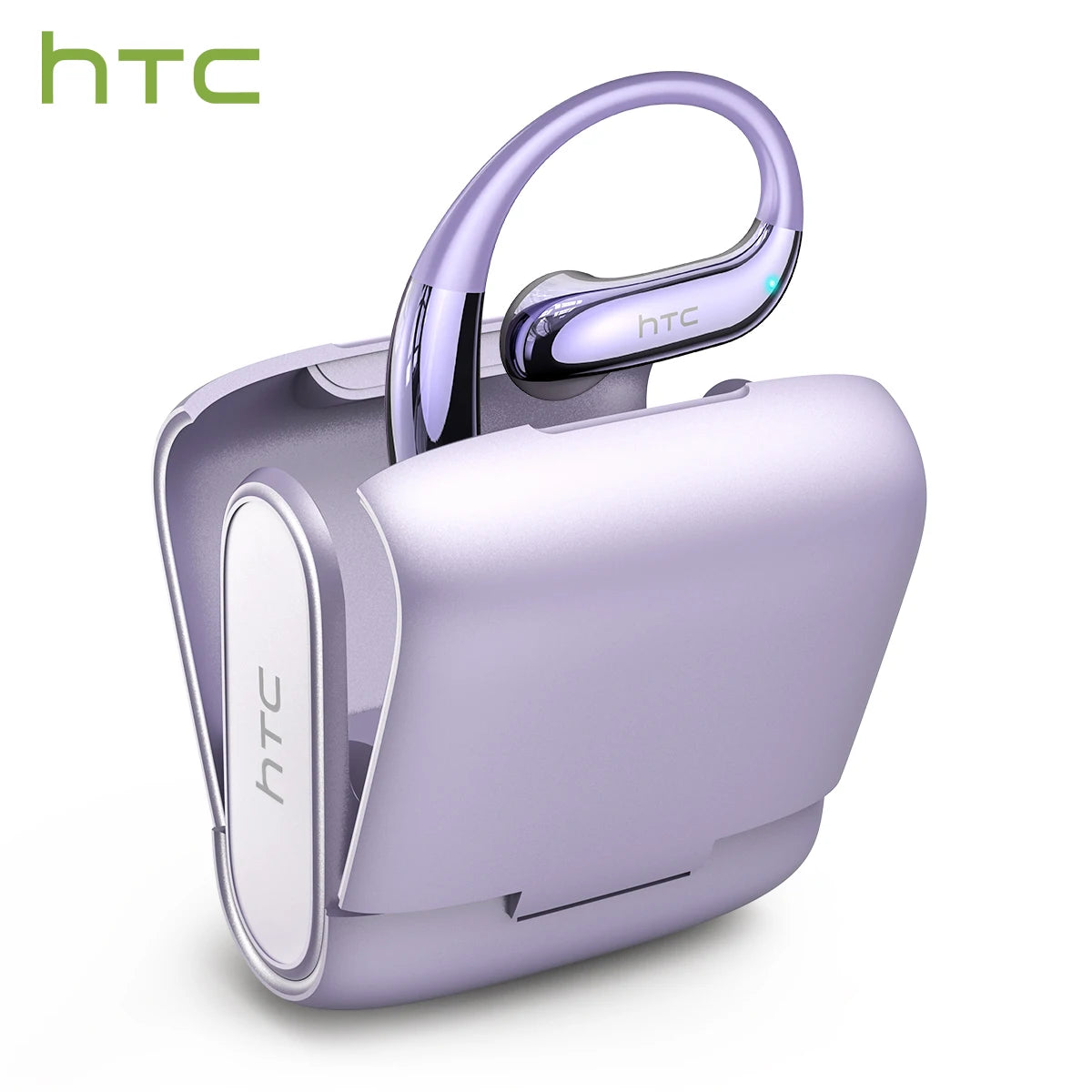 Écouteurs HTC NE23 Bluetooth V6.0 à oreille ouverte sans fil, traducteur IA, appels HD, élégants et fins