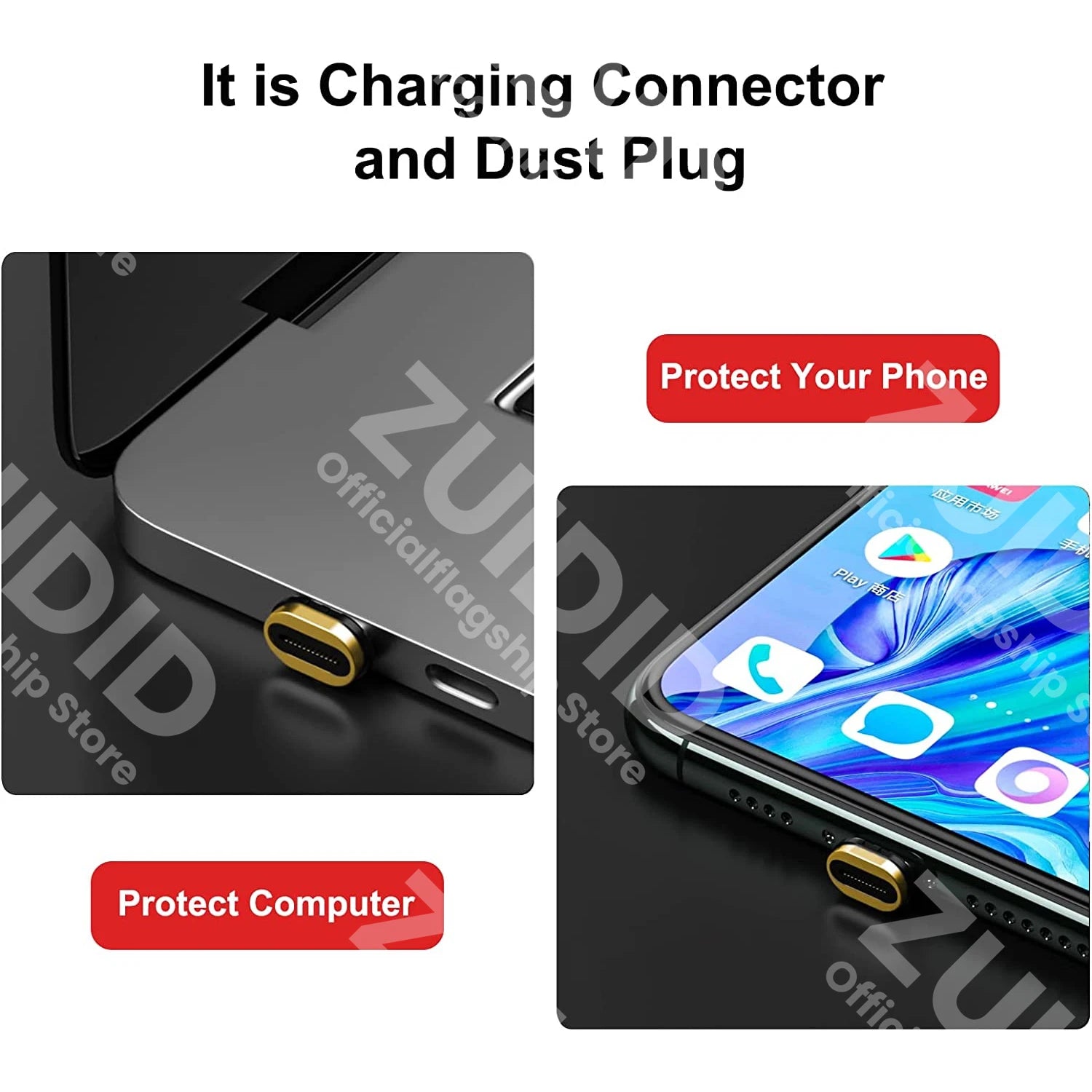 Adaptateur de câble magnétique USB Type C 24 broches, 3/5/10 pièces, pour adaptateur magnétique USB4.0, bouchons anti-poussière pour téléphone portable, convertisseur de pointes magnétiques