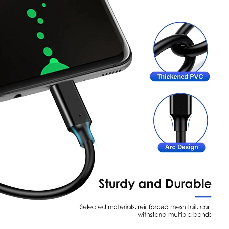 Câble USB 3.2 10Gbps Type C USB A à type-c 3.2 Gen2 câble de transfert de données USB C SSD câble de disque dur 3A 60W QC 3.0 charge rapide