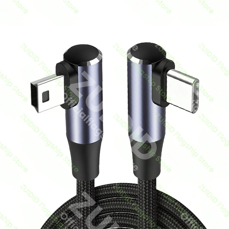Mini câble USB Mini USB vers USB-A/type-c câble de chargeur de données rapide pour lecteur MP3 MP4 voiture DVR GPS appareil photo numérique HDD Mini USB 2.0