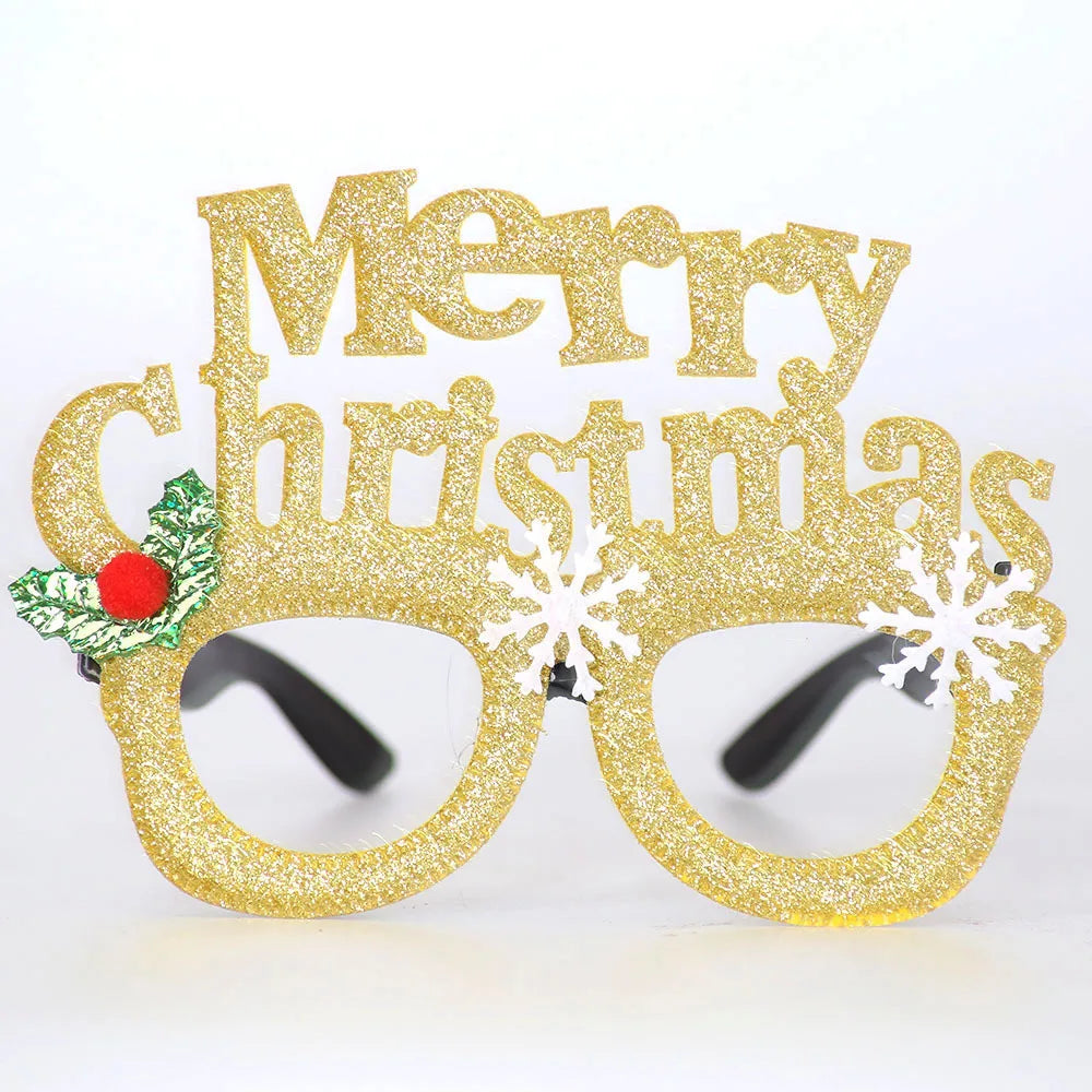 Lunettes de Noël Fantaisie – Montures Père Noël, Bonhomme de Neige & Bois | Crazy Party